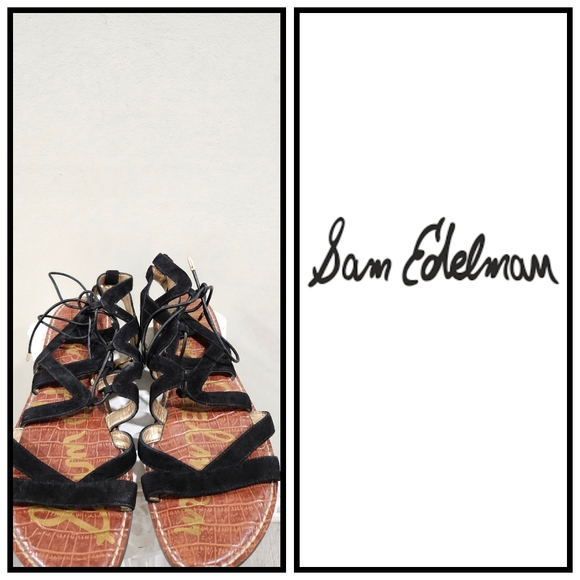 Sam Edelman tie-up sandals - Picture 1 of 4